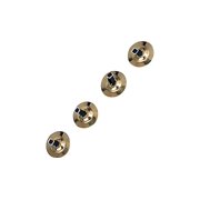 Rhythm Band Brass Cymbals With Knobs Finger Cymbals, Two Pair With Straps
