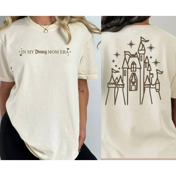 In my Disney Mom Era 2Sided T-Shirt, Disney Castle World Shirt, Disneyland Tee