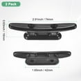 thumbnail image 3 of Uxcell 2pcs Boat Cleats Dock 3 Inch Kayak Rope Tie Cleat 30mm for Marine Black, 3 of 7