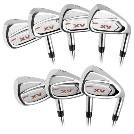 Acer XV Golf Iron Set for Men, Right Handed, Stiff Flex, Steel-Shafted #4-9, PW
