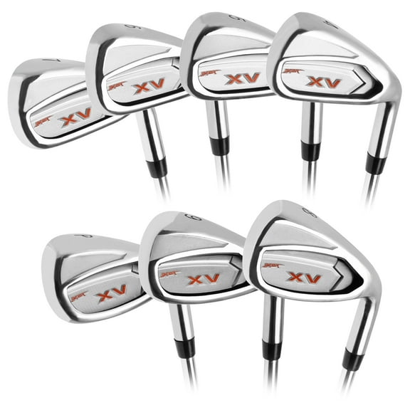 Acer XV Golf Iron Set for Men, Right Handed, Stiff Flex, Steel-Shafted #4-9, PW