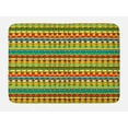 thumbnail image 1 of Striped Bath Mat, Kids Nursery Child Baby Playroom Backdrop with Joyful Square Triangle Abstract Image, Non-Slip Plush Mat Bathroom Kitchen Laundry Room Decor, 29.5 X 17.5 Inches, Multi, Ambesonne, 1 of 2