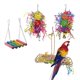 thumbnail image 4 of Juguetes para loros y pájaros, 4 paquetes de juguetes para masticar columpios de pájaros para mascotas, loros, periquitos, periquitos, s, Zulema Juguetes para loros de aves, 4 of 8
