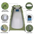 thumbnail image 3 of CINYOYO Outdoor Privacy Tent Instant Shower Tent with Carry Bag Portable Toilet Tent Dressing Changing Room Privacy Shelter for Camping Hiking Beach Picnic Fishing Bathroom, Green, 3 of 6