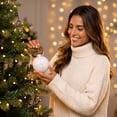 thumbnail image 5 of 9PCS Christmas Ball Ornaments 3.15'' Shatterproof Foam Hanging Balls Christmas Tree Decoration Ornaments for Xmas Holiday Party Wedding Decor, White, 5 of 5