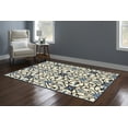 thumbnail image 2 of Linon Trio Gardenia Hand Tufted Polyester 5'x7' Rug in Ivory, 2 of 3