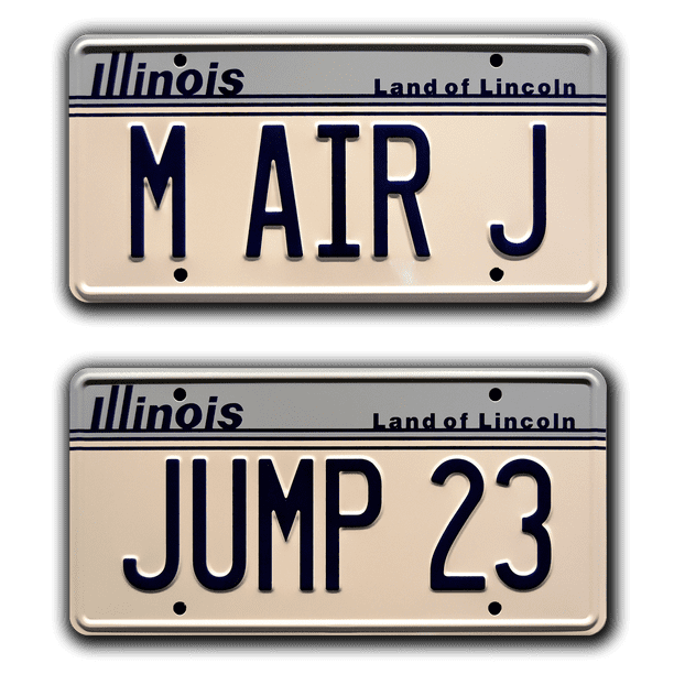 Metal Stamped License Plates Jordan JUMP 23 M AIR J Plaques d'immatriculation co Accessoires auto