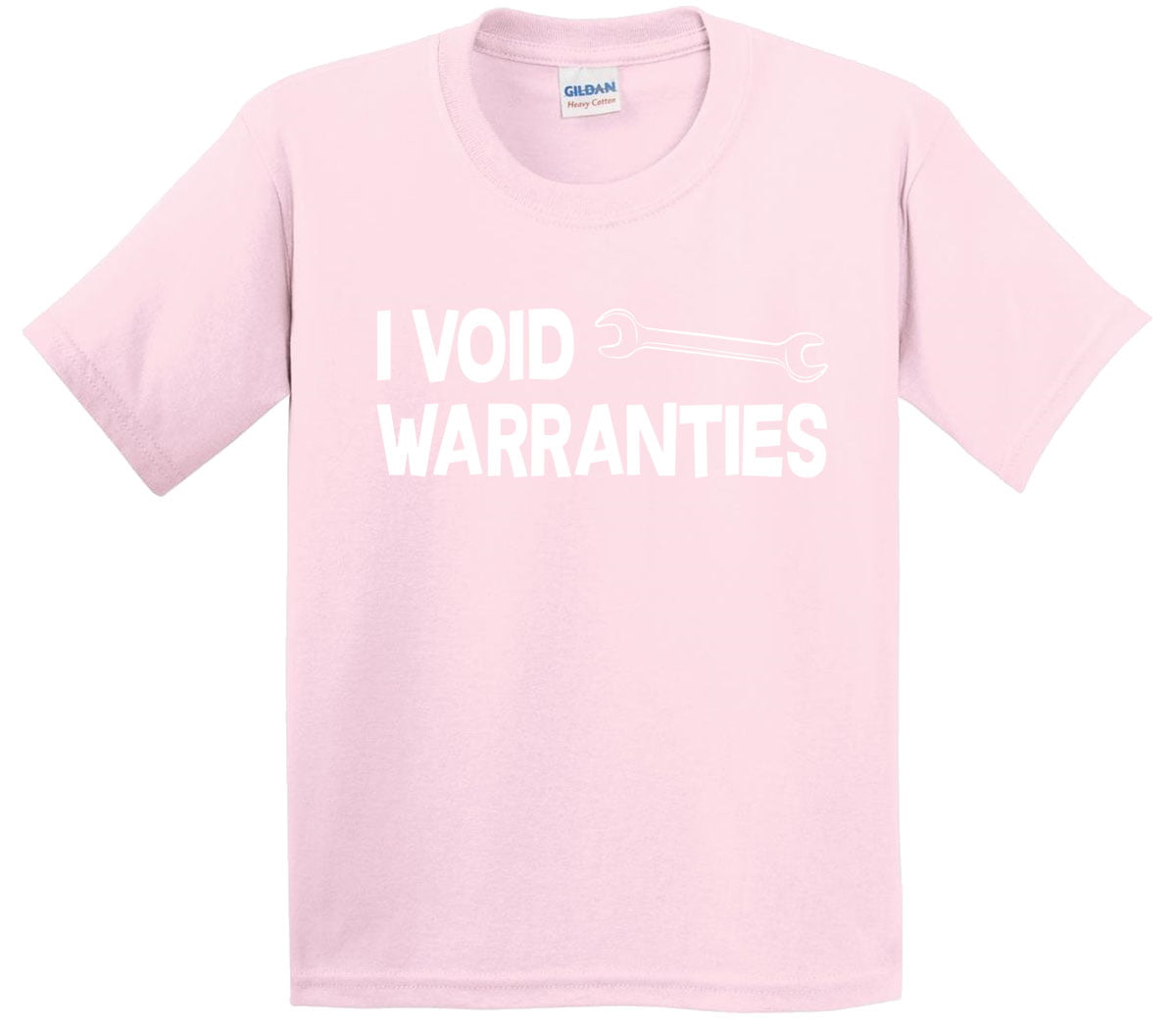 Trendy Usa Trendy Usa 866 Youth T Shirt I Void Warranties Auto Car Mechanic Wrench Medium Light Pink Walmart Com - roblox void shirt