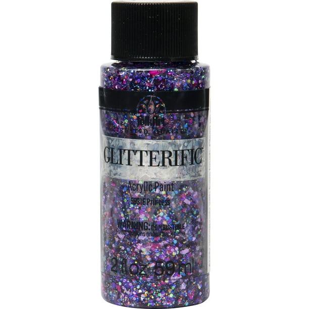 FolkArt 5931E Glitterific Acrylic Craft Paint, Glitter Finish, Princess