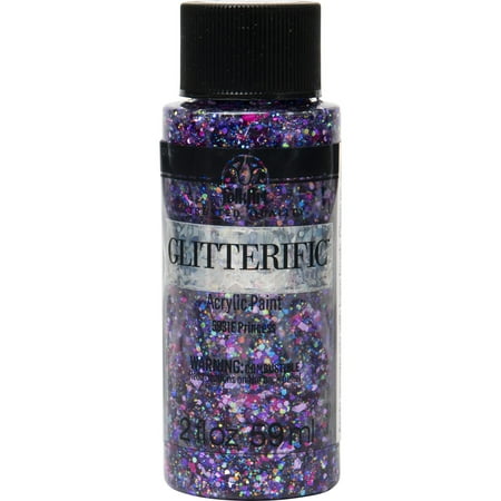 UPC: 0028995059315 | FolkArt Glitterific Acrylic Craft Paint Glitter Finish Princess 2 fl oz