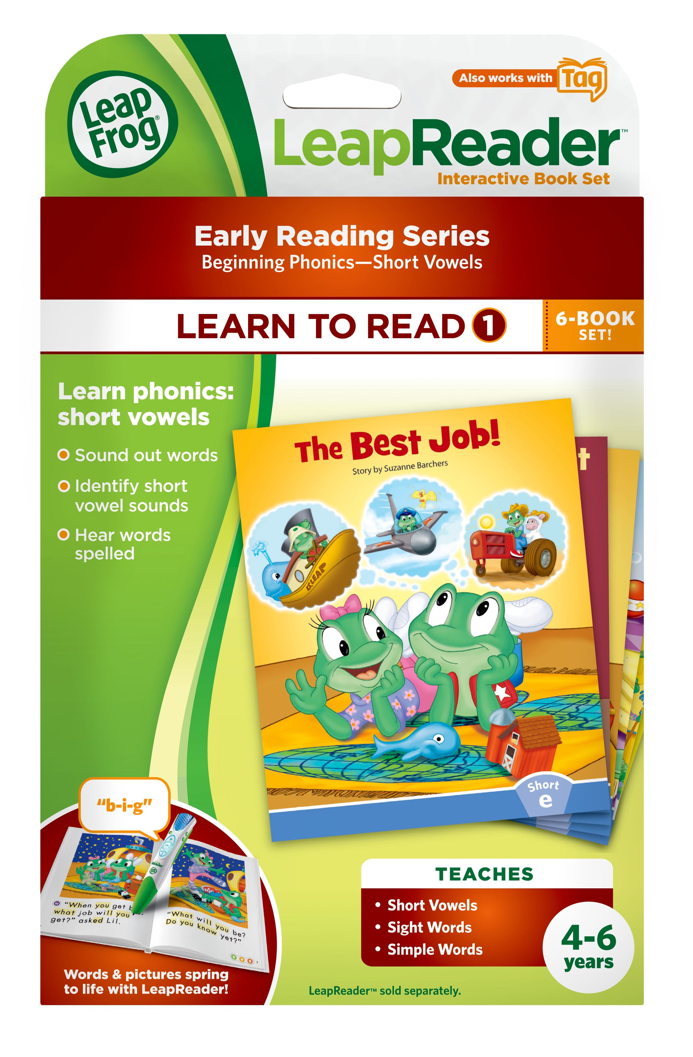 works with Tag Volume 1 LeapFrog LeapReader Learn to Read 