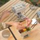 thumbnail image 4 of Soidarity Fiambrera de aleación de aluminio, contenedor de alimentos, Camping, pesca, Picnic, oficina, trabajador, fiambrera lavable, Kits de desorden para acampar, 4 of 6