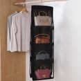 thumbnail image 4 of 6/8 Pockets Storage Bag Double-sided Transparent for Handbag Purse Organizer,Dust-Proof Wardrobe Closet Bag Hanging Holder, 4 of 10