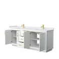 thumbnail image 4 of Wyndham Collection Wcf2929-80D-Vca-Mxx Miranda 80" Free Standing Double Basin Vanity Set -, 4 of 7