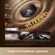 DREAME X60 Max Ultra Complete Kit, 35,000Pa Suction Robot Vacuum and Mop, 3.13in (7.95cm) Ultra-Thin Design, Self Emptying&Refilling, Mop Self-Cleaning, 280+ Obstacle Avoidance, Black