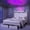 White, variant on SIBEDS LED Bed Frame with 2 Storage Drawers and Galaxy Star Projector Velvet Upholstered Pink Tufted Wingback Headboard, Full