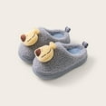 thumbnail image 2 of Gvdentm Dinosaur Slippers Baby Girl's Soft Plush Slippers Cartoon Warm Winter House Shoes(Grey,7), 2 of 5