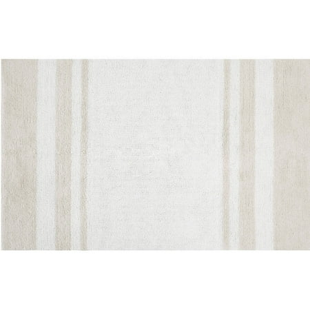 20"x30" Spa Cotton Reversible Bath Rug Taupe Brown: Madison Park, Tufted, Machine Washable, OEKO-TEX Certified