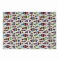 thumbnail image 1 of Fish Cutting Board, Underwater Aquarium Inspired Pattern with Vibrant Striped Fishes Opposite Directions, Decorative Tempered Glass Cutting and Serving Board, Small Size, Multicolor, by Ambesonne, 1 of 1