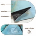 thumbnail image 6 of 2x3 Ft Entryway Area Rug, Teal Marble Kitchen Rug Runner Washable Floor Mat, Modern Abstract Luxury Ink Painting Non Slip Indoor Door Mat Throw Carpet for Bathroom Living Room Bedroom, 6 of 8