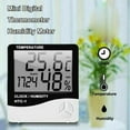 Humidity Indoor LCD Hygrometer Digital Temperature Gauge for Meat