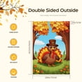 thumbnail image 2 of Happy Thanksgiving Day House Flag Turkey Happy Thanskgiving House Flags - 28x40in Cute Thanksgiving Day Cartoon Versatile Camping Flag - for Garden Home Front Door Porch Patio, 2 of 6