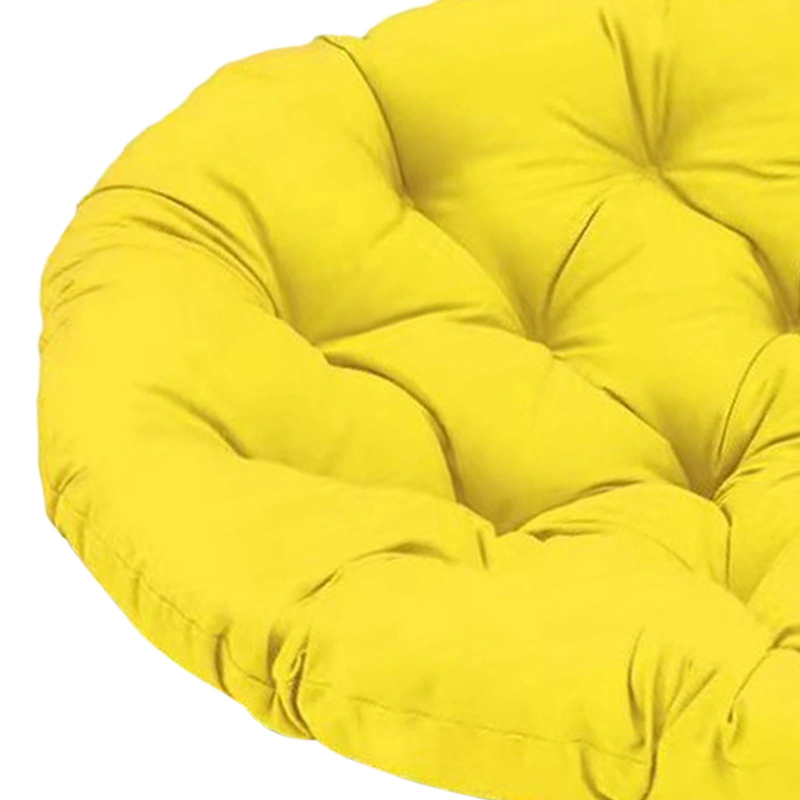 Gazechimp 40cm Swing Hanging Chair Cushion, Egg Chair Cushion for Indoor, Outdoor, Garden, Yellow