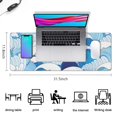 thumbnail image 5 of "Large Gaming Mouse Pad with Japanese Wave Design, Non-Slip Rubber Base, Stitched Edges - Size XL 31.5 x 11.8 inches", 5 of 7