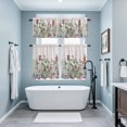thumbnail image 3 of Spring Floral Kitchen Curtains Sets for Windows 24 Inch Length, Country Botanical Watercolor Botanical Rod Pocket Window Treatments Tier Curtains and Valances Set for Bedroom/Bathroom, 3 of 8