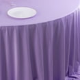 thumbnail image 5 of Efavormart Lavender Lilac Premium Scuba Round Tablecloth, Wrinkle Free Polyester Seamless Tablecloth 132" for 6 Foot Table With Floor-Length Drop, 5 of 5