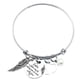 thumbnail image 1 of De Acero Inoxidable Caminar Dios Hacer Hermana Nunca Hermana Sola Camino PulserasA Seguro Que Estamos Bangle Pulseras, 1 of 4