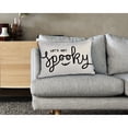 thumbnail image 2 of Halloween Spooky Cotton 14"x 20" Black Rectangular Throw Pillow with Insert, 2 of 2