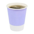thumbnail image 3 of Restpresso 12 oz Light Purple Paper Coffee Cup - Ripple Wall - 3 1/2" x 3 1/2" x 4 1/4" - 25 count box, 3 of 11