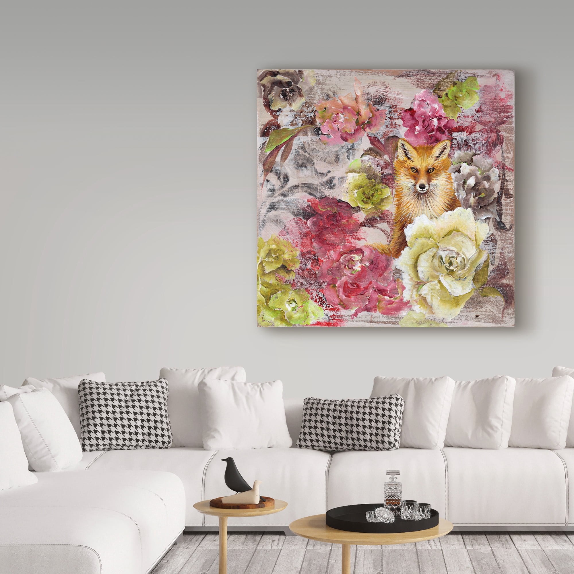 Trademark Fine Art 'Hiding Fox' Canvas Art by Gigi Begin