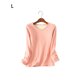 thumbnail image 4 of Qarigey Ropa interior Camiseta Mujer Cálido Grueso Algodón A prueba de viento Ropa interior sin rastro Ropa cómoda Manga larga Invierno Prendas para la parte del cuerpo Rosado L rosa L Qarigey AP013131-06, 4 of 6
