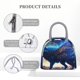 thumbnail image 4 of Balery Moonlit Blue Wolf Bolsa de Almuerzo para Mujeres, Caja de Almuerzo, Bolsa de Almuerzo Pequeña Impermeable, Tote de Almuerzo Reutilizable con Gran Capacidad, 4 of 6