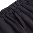 thumbnail image 3 of Pantalones Harem De Cintura Alta De Sólido Suelto Para Mujer Con Bolsillos S Gris SG Sunnimix Pantalones de lino de algodón de las mujeres, 3 of 8