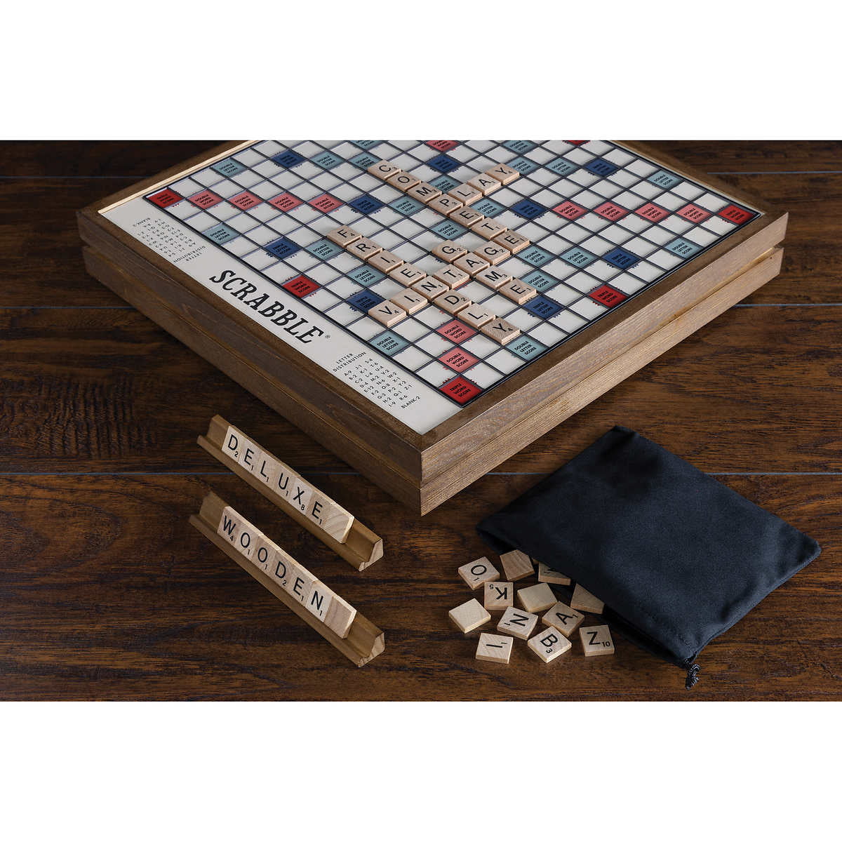 WS Game Company – Scrabble Deluxe Vintage Edition