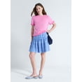 thumbnail image 2 of Free Assembly Women’s Ruffle Trim Sweater with Short Sleeves, Lightweight, Sizes XS-XXL, 2 of 5