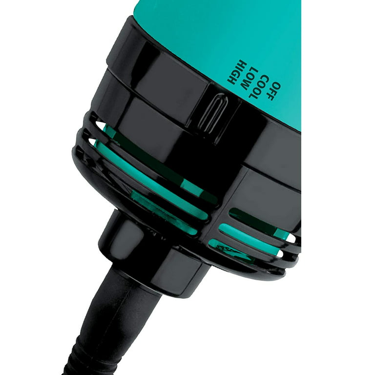 Revlon RVDR5222TURQ One Brush, Hair Turquoise Ceramic Air Volumizer 2-in-1 Dryer Step & Hot Ionic, Professional 11.5
