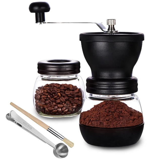 Molino de Café Manual PARACITY con Molino Cerámico y 2 Frascos de Vidrio