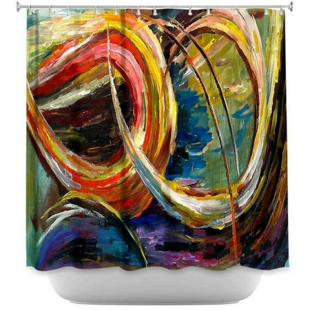 Shower Curtains - DiaNoche Designs - Abstract Spiral