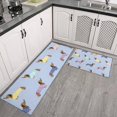 thumbnail image 2 of Colorful Funny Dachshund Kitchen Rugs Sets Of 2,Anti Fatigue Kitchen Mat Rugs Non Slip Washable,Decorative Kitchen Floor Mats for Kitchen,Sink,Laundry,17"x30"+17"x47", 2 of 7