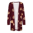 thumbnail image 4 of Cardigans pour Femmes Mode Femmes Cardigan à Manches Longues Ample Manteau Blouse Cardigan Mignon en Liquidation, 4 of 5