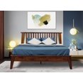 thumbnail image 1 of Acacia Kaylin Wooden Bed Frame with Headboard, Solid Wood Platform bed with Wood Slat Support, No Box Spring Needed, Queen (U.S. Standard), Chocolate, 14 Inch, V1, 1 of 2