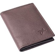 Top Grain Leather Wallet L-Fold ID Card Case Holder Wallet RFID Blocking Wallets for Men