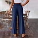 thumbnail image 4 of WILLBEST Pantalones Casuales para Mujer: Pantalones Holgados con Cremallera de Color Liso para Uso Diario y Relajación, elegantes y Cómodos con Detalle de Presión Lateral. Chica, 4 of 7