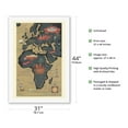 thumbnail image 2 of World Route Map - Africa Europe Asia - Sabena Belgian World Airlines - Vintage Airline Travel Poster c.1950 - Fine Art Rolled Canvas Print 27in x 40in, 2 of 4