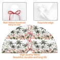thumbnail image 4 of Yiaed Flamingo Palm Trees Print Christmas Tree Skirt , Tree SkirtsTree Mat for Christmas Winter Holiday Indoor Decorations-30", 4 of 7