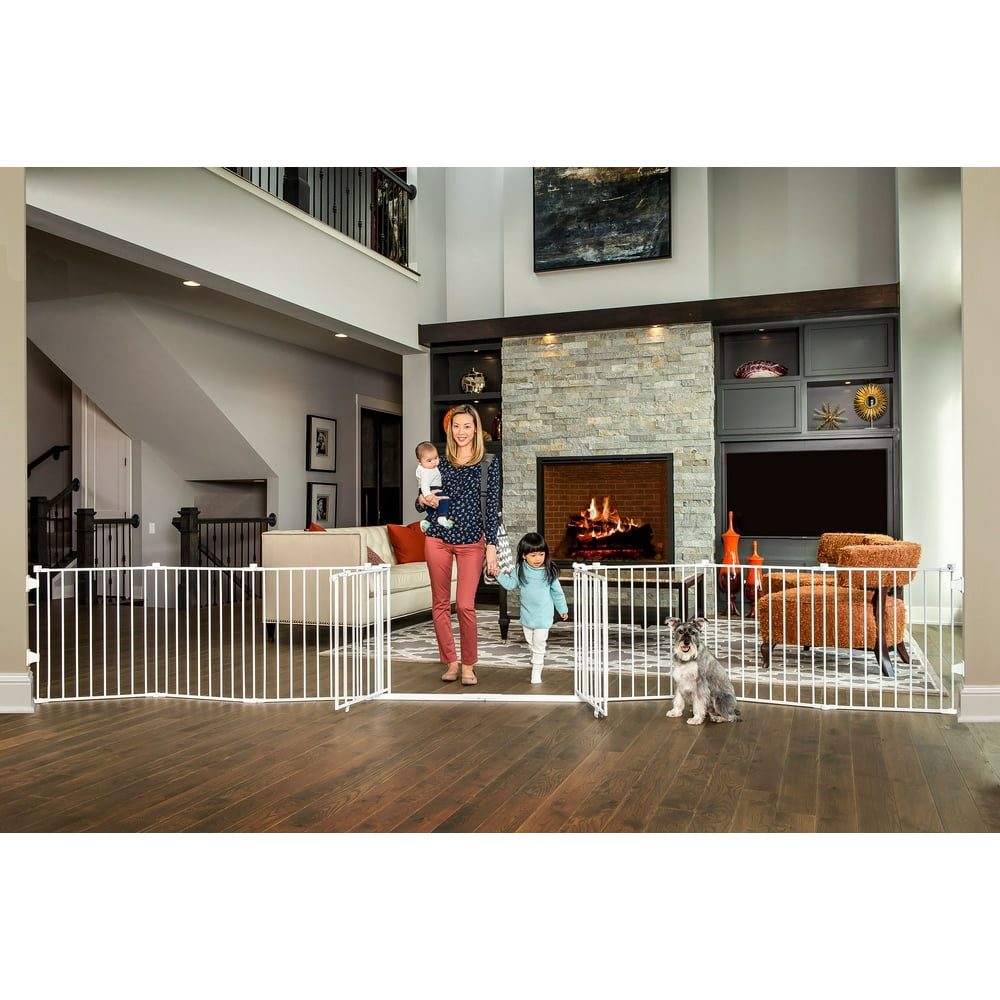 Regalo 192Inch Wide Double Door Super Wide Baby Gate and Adjustable 8